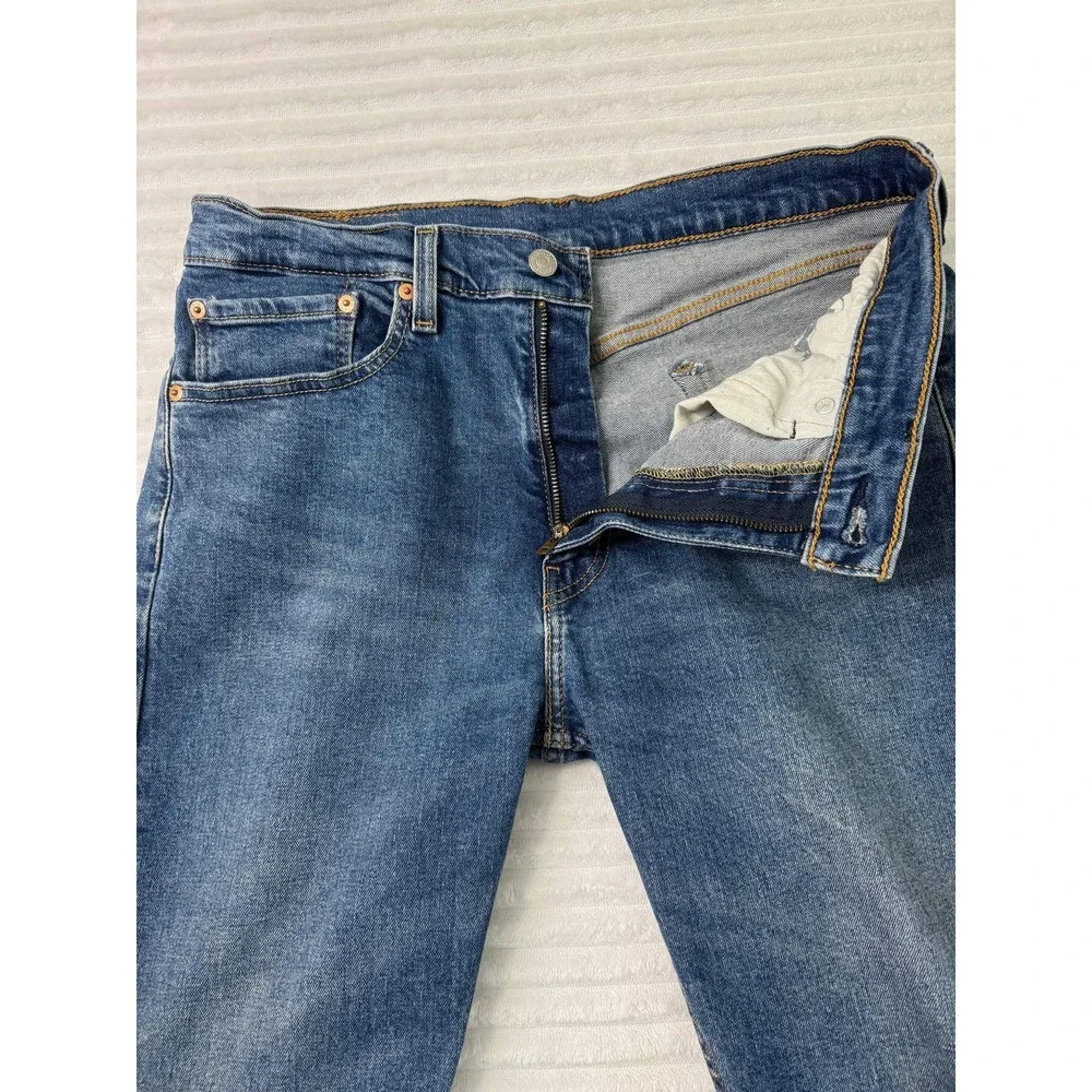 Levis 505 Regular Fit Straight Leg Mens Jeans Medium Wash Blue W34 L30
